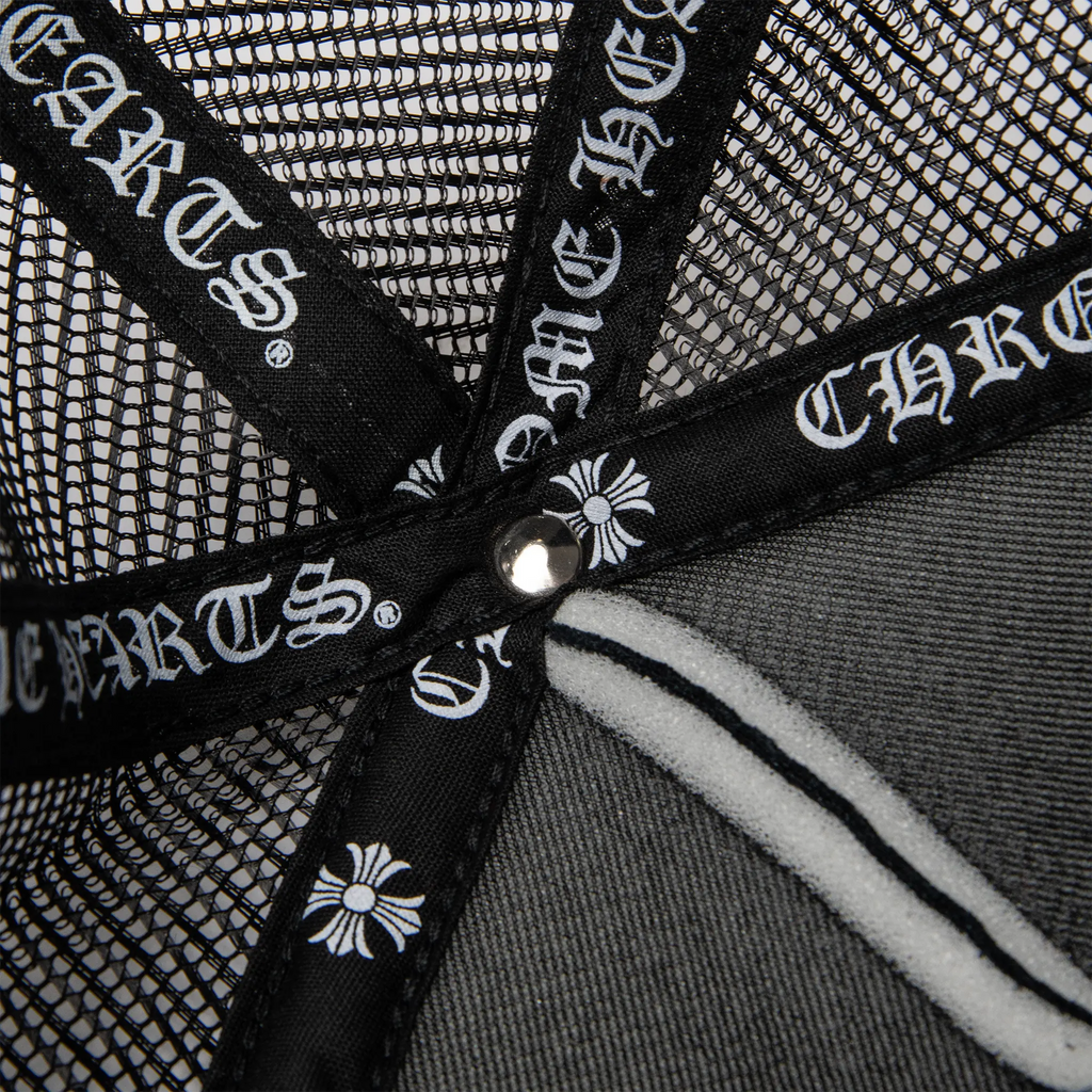 Chrome Hearts CH London Black Trucker Cap