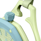 JeevzPlug AP x Swatch Blaue Acht pocket watch in blue and green bioceramic with a unique octagonal crown detail.