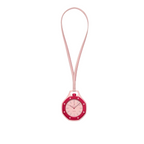 JeevzPlug Audemars Piguet x Swatch Royal Pop Otto Rosso pocket watch in red bioceramic with a matching leather lanyard
