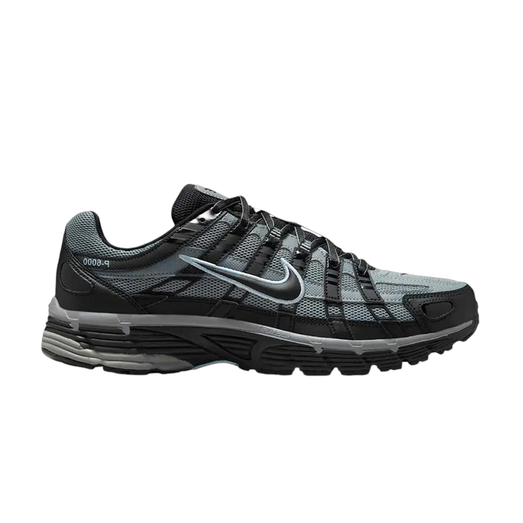JeevzPlug Nike P-6000 sneaker in cool grey and celestine blue with mesh base and synthetic leather overlays