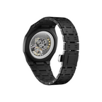 JeevzPlug black bioceramic watch strap and case for Swatch x Audemars Piguet Royal Pop Ocho Negro with octagonal design