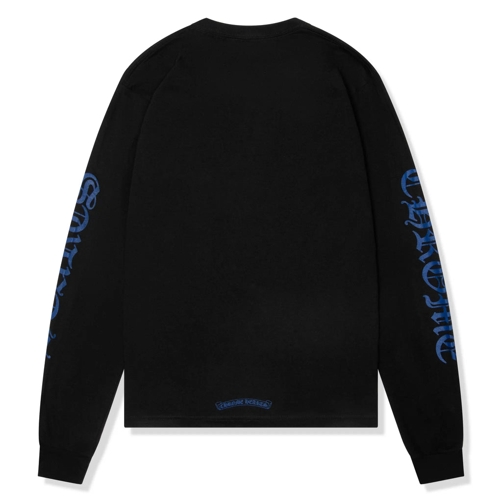 Chrome Hearts 1988 Neck Logo L/S Black Blue T Shirt