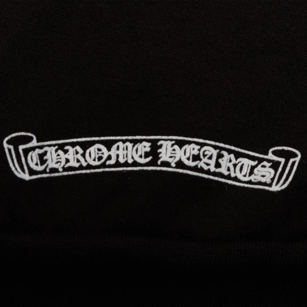 Chrome Hearts 1998 Neck Logo Black White Sweatshirt