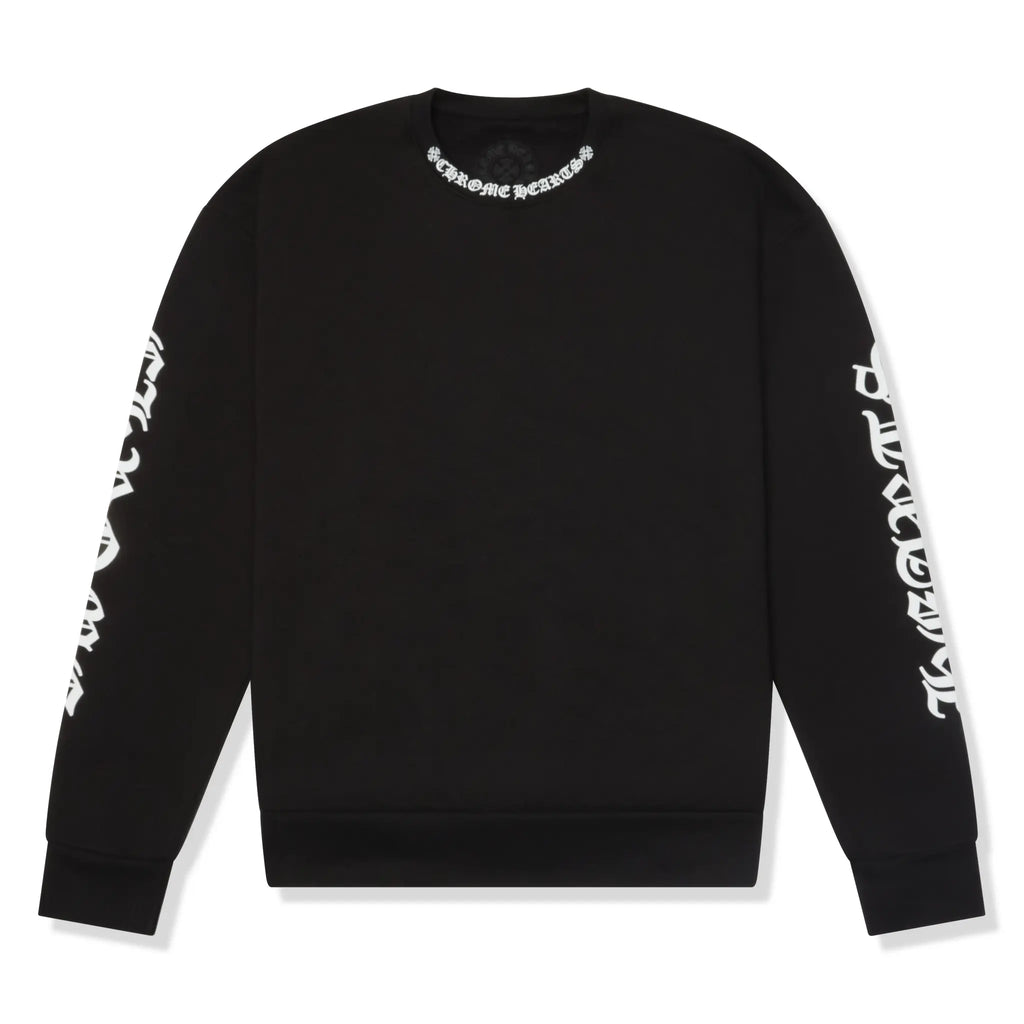 Chrome Hearts 1998 Neck Logo Black White Sweatshirt