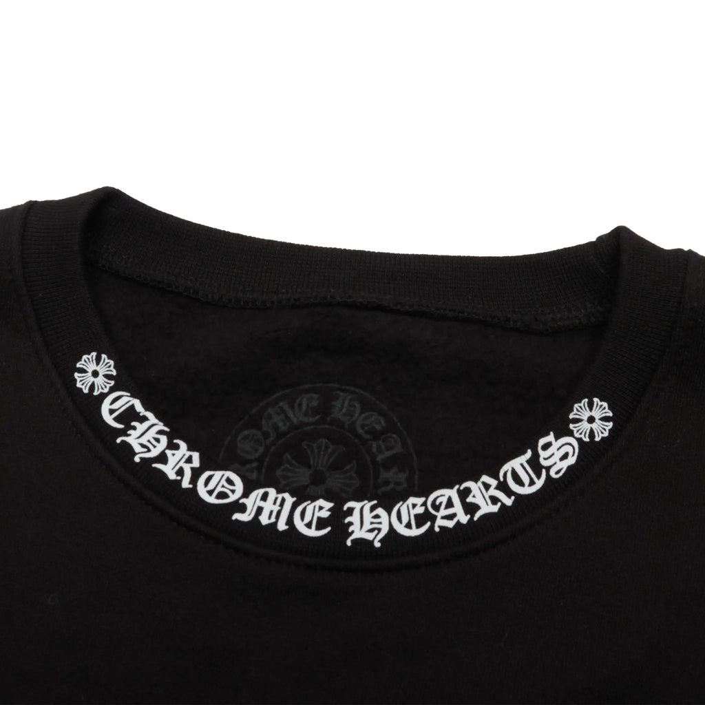 Chrome Hearts 1998 Neck Logo Black White Sweatshirt