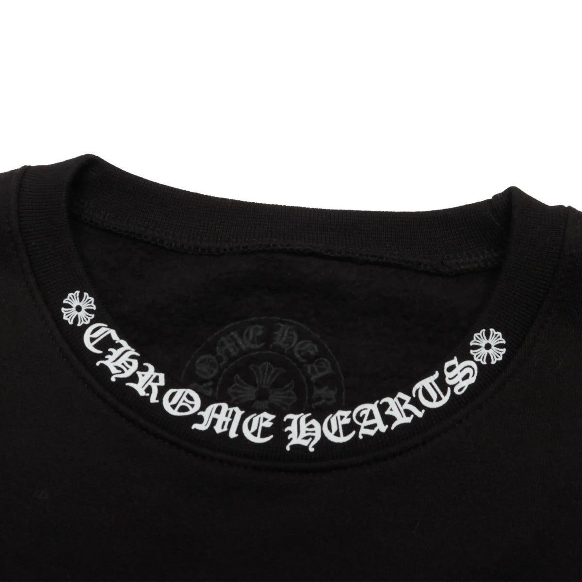 Chrome Hearts 1998 Neck Logo Black White Sweatshirt