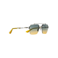 JeevzPlug Chrome Hearts Bidi Esem sunglasses with pewter frames, rimless gradient lenses, and translucent malt tips.