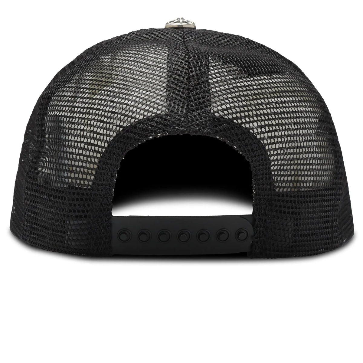Chrome Hearts CH Hollywood Usa Black Trucker Cap