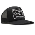 Chrome Hearts CH Hollywood Usa Black Trucker Cap