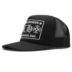 Chrome Hearts CH Hollywood Usa Black Trucker Cap