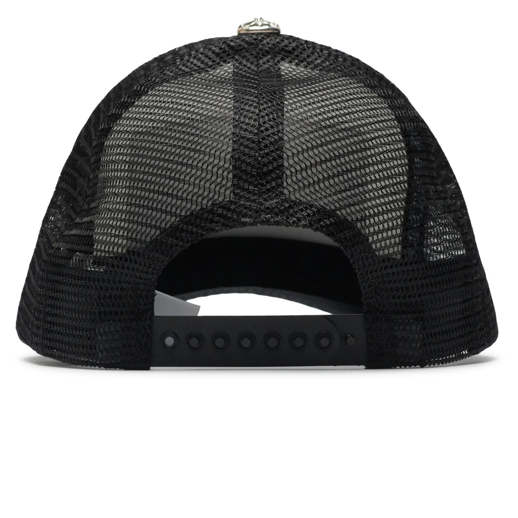 Chrome Hearts CH Hollywood White Black Trucker Cap