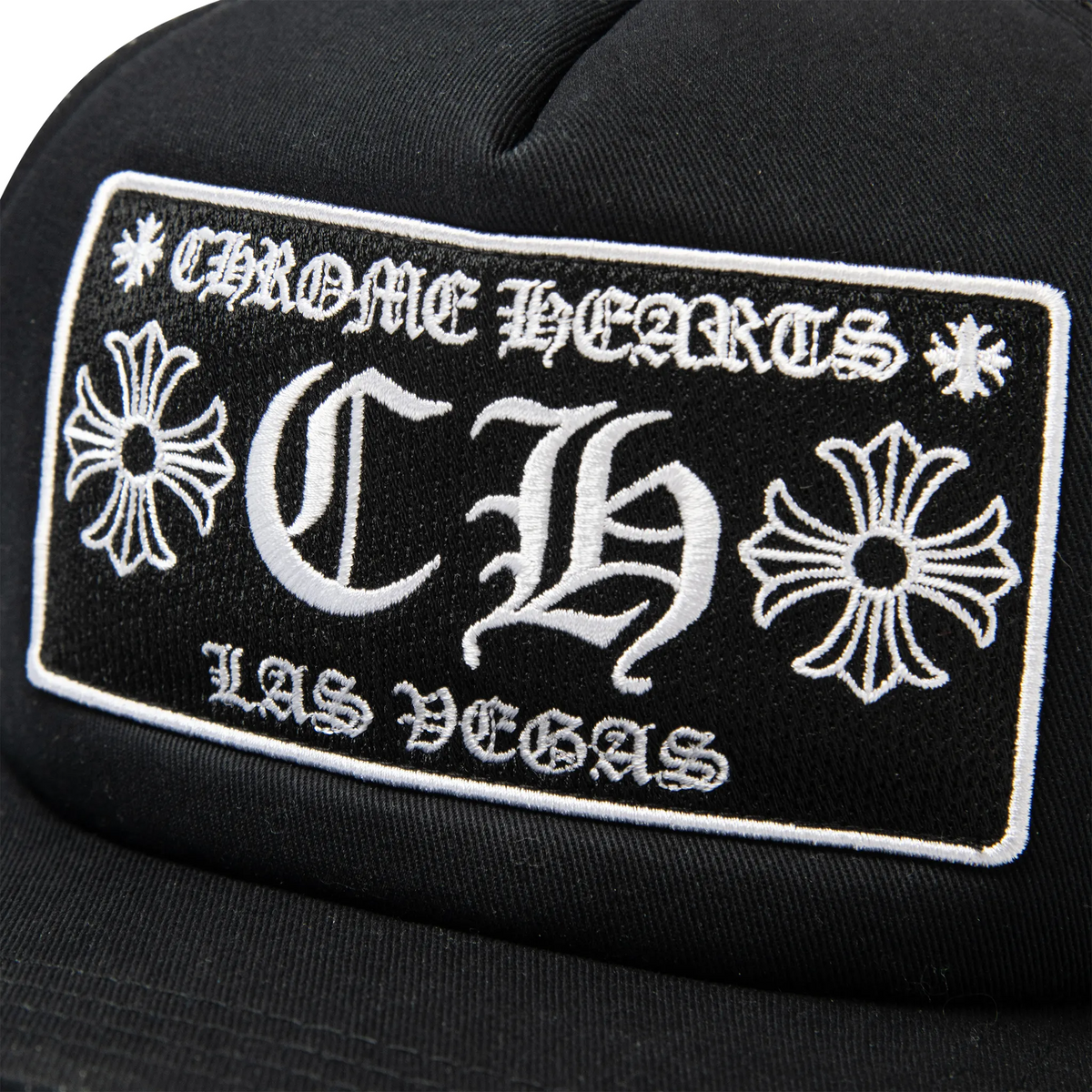 Chrome Hearts CH Las Vegas Black Trucker Cap