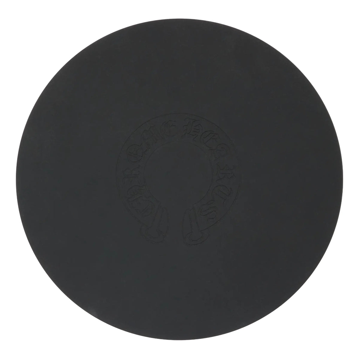 Chrome Hearts Cross Logo Round Black Rubber Mat