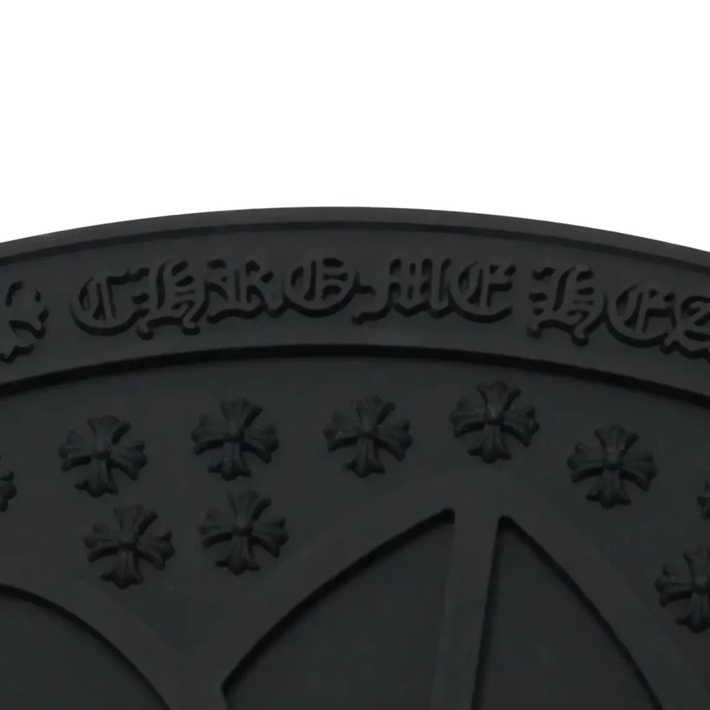 Chrome Hearts Cross Logo Round Black Rubber Mat