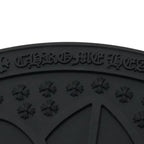 Chrome Hearts Cross Logo Round Black Rubber Mat
