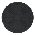 Chrome Hearts Cross Logo Round Black Rubber Mat