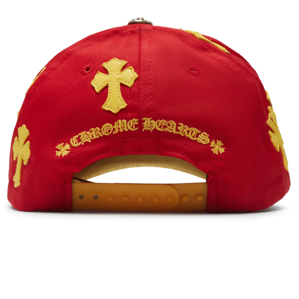 Chrome Hearts Cross Patch Red Yellow Baseball Cap