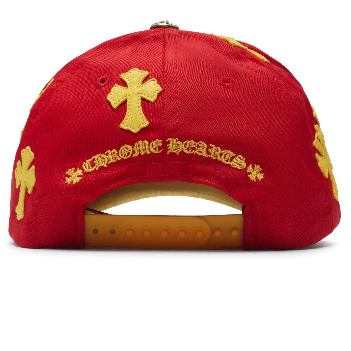 Chrome Hearts Cross Patch Red Yellow Baseball Cap