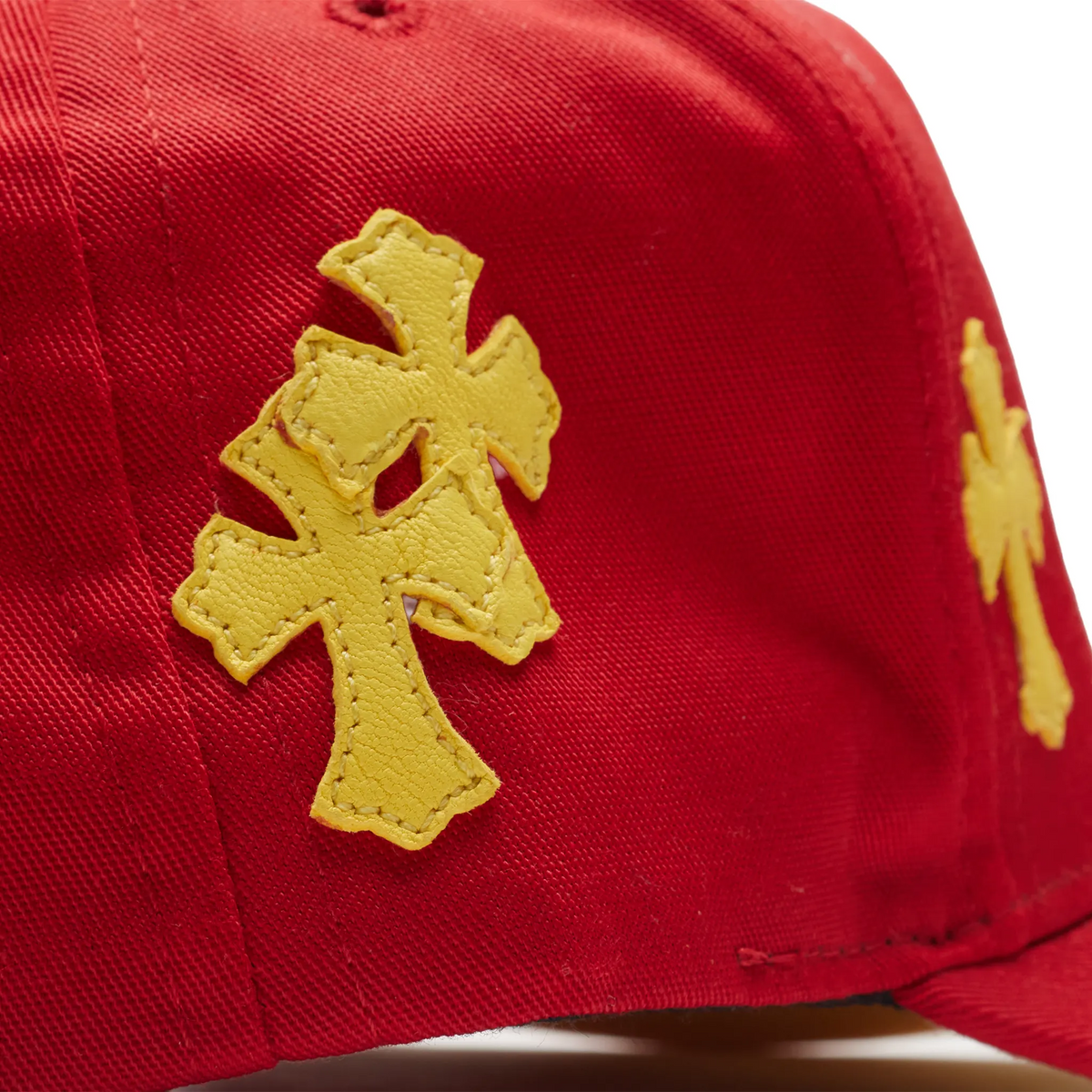 Chrome Hearts Cross Patch Red Yellow Baseball Cap