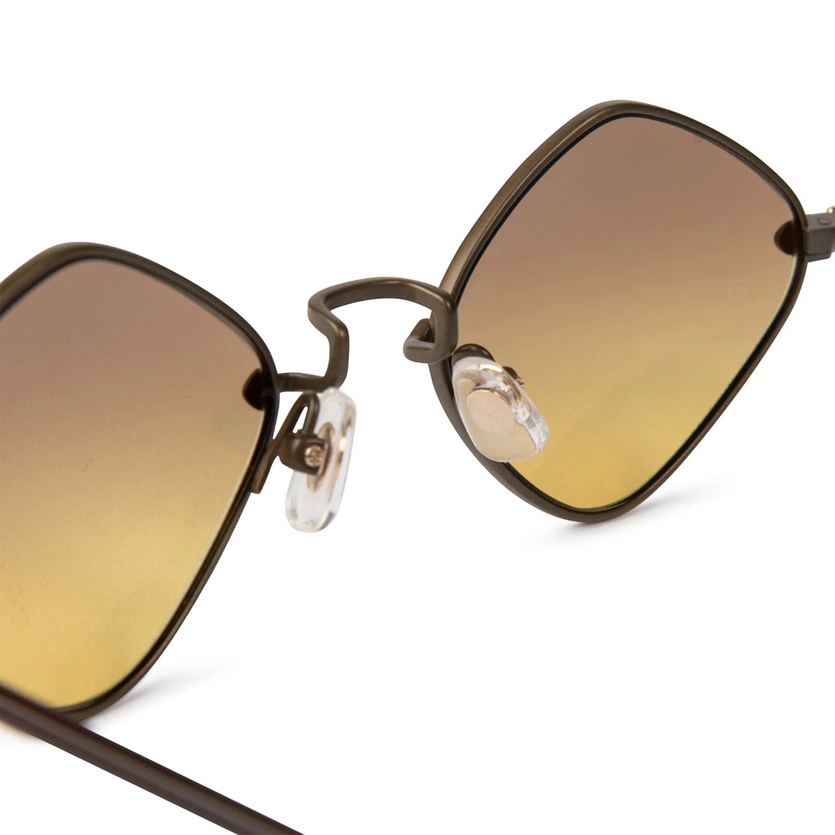 JeevzPlug Chrome Hearts Diamond Dog sunglasses featuring light brown gradient lenses and a sleek acetate frame.