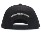 Chrome Hearts Embroidered Scroll Black White Baseball Cap