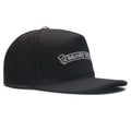 Chrome Hearts Embroidered Scroll Black White Baseball Cap