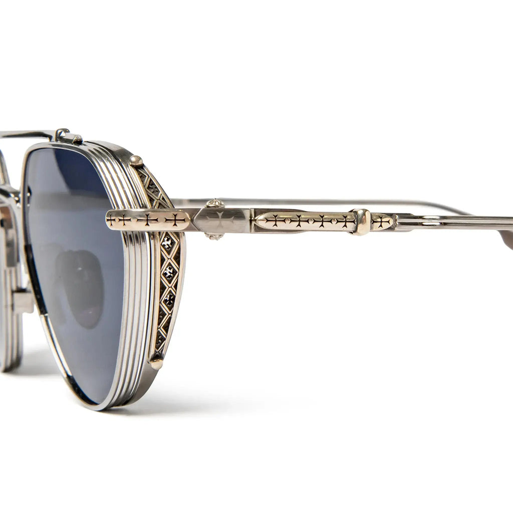 Chrome Hearts Free Ride Brushed Alloy Sunglasses