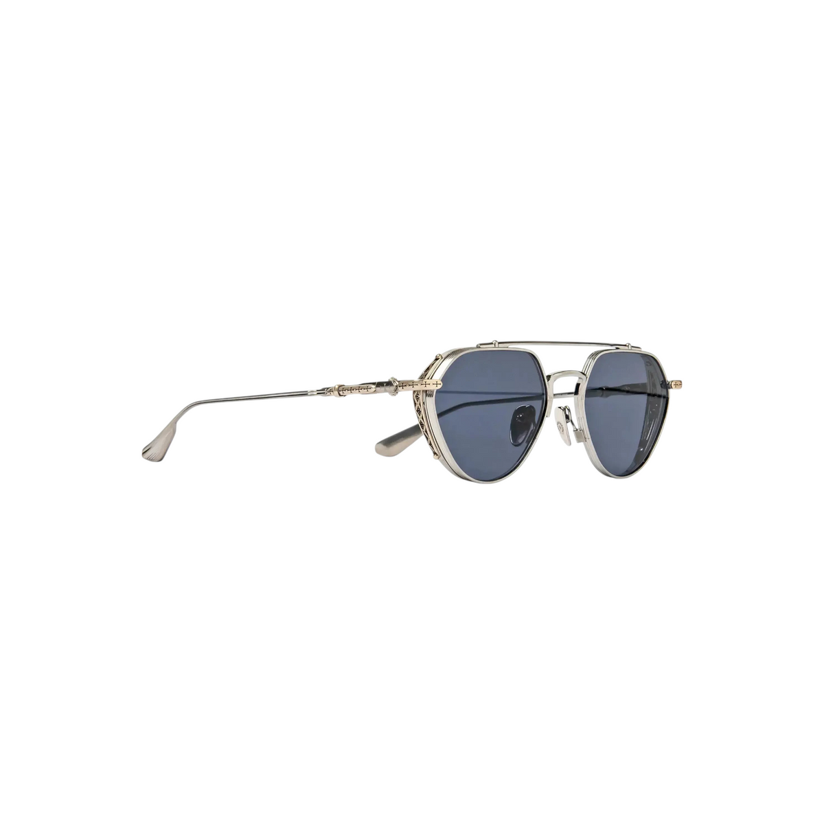 Chrome Hearts Free Ride Brushed Alloy Sunglasses