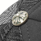 Chrome Hearts Fuck Hollywood Black Trucker Cap