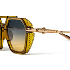Chrome Hearts Fuckery Malt Gold Sunglasses