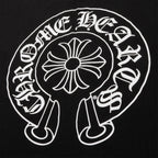 Chrome Hearts Horse Shoe Pocket Logo Black T Shirt