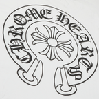 Chrome Hearts Horse Shoe Pocket Logo White T Shirt