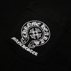 Chrome Hearts Manchester Exclusive Horse Shoe Pocket Logo L/S Black T Shirt