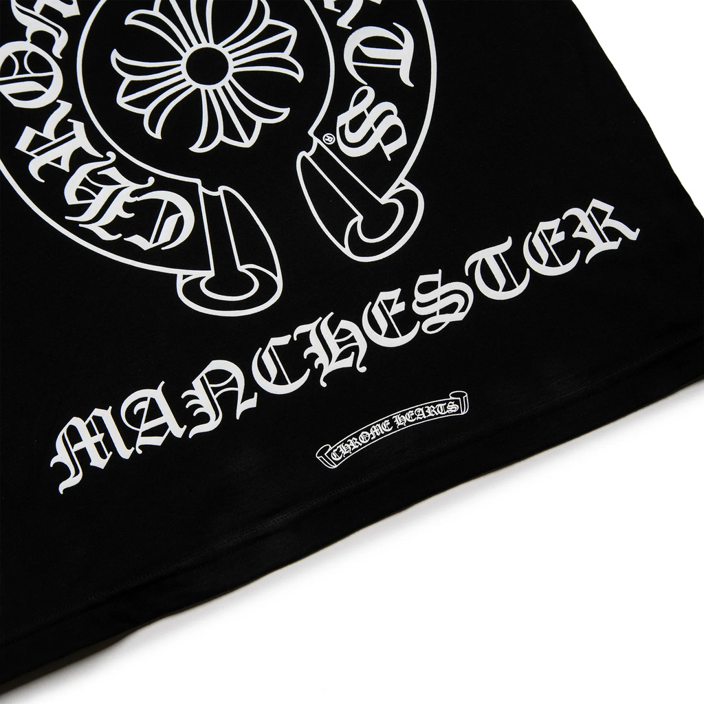 Chrome Hearts Manchester Exclusive Horse Shoe Pocket Logo L/S Black T Shirt