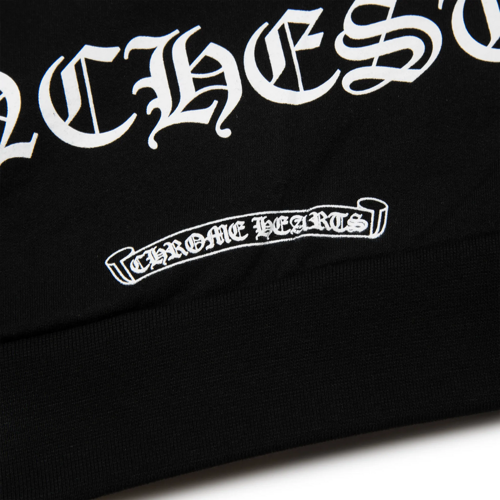 Chrome Hearts Manchester Exclusive Horse Shoe Zip-Up Black Hoodie
