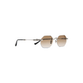 Chrome Hearts Pills III Custom Silver Brown Diamond Cut Sunglasses