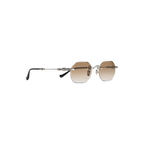 Chrome Hearts Pills III Custom Silver Brown Diamond Cut Sunglasses