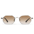 Chrome Hearts Pills III Custom Silver Brown Diamond Cut Sunglasses