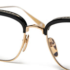 Chrome Hearts  Sluntradiction Black Gold Pleated Sunglasses