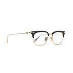 Chrome Hearts  Sluntradiction Black Gold Pleated Sunglasses