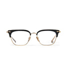 Chrome Hearts  Sluntradiction Black Gold Pleated Sunglasses