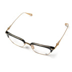 Chrome Hearts  Sluntradiction Black Gold Pleated Sunglasses