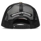 Chrome Hearts Eyechart Black White Red Trucker Cap