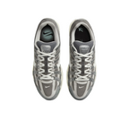 JeevzPlug Nike P-6000 Flat Pewter sneakers in grey mesh and metallic silver leather with cushioned white midsoles