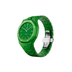 JeevzPlug Swatch X Audemars Piguet Royal Pop Green Eight bioceramic watch with green Petite Tapisserie dial