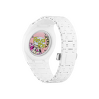 JeevzPlug Swatch X Audemars Piguet Royal Pop Huit Blanc bioceramic watch with white strap and pop art dial