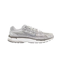 JeevzPlug Nike P-6000 Light Iron Ore sneaker with mesh and leather overlays and a metallic silver Swoosh