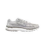 JeevzPlug Nike P-6000 Light Iron Ore sneaker with mesh and leather overlays and a metallic silver Swoosh