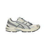 JeevzPlug ASICS Gel-1130 women's sneaker in cream and clay grey with mesh upper and synthetic leather overlays.