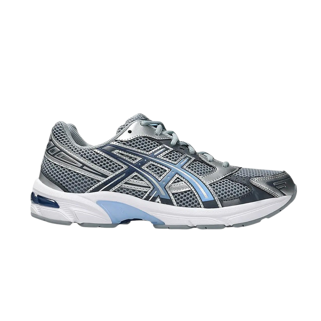 JeevzPlug ASICS Gel-1130 sneakers in gravel grey and pure silver with mesh upper and metallic accents